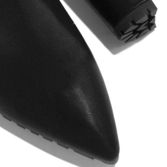 NWT Ankle Booties with Side Slit / Black - Picture 3 of 6